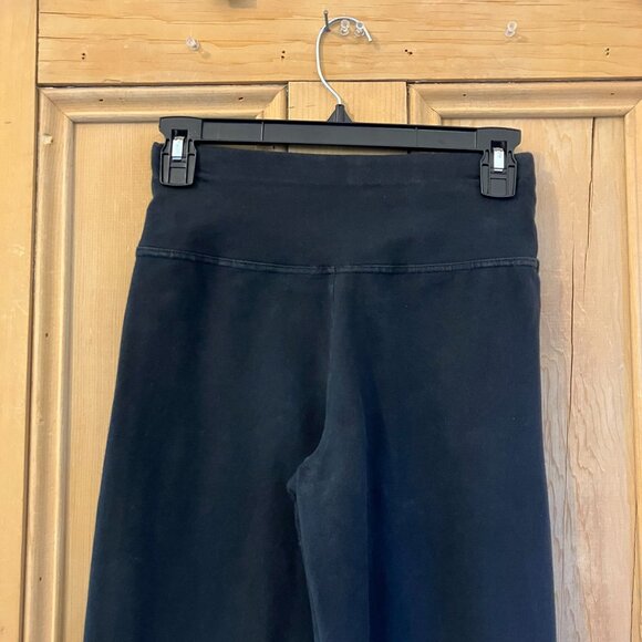 Pact Organic Womens Wide Leg Split Hem Pull On Knit Pants Size XS Black AN EXC - Picture 9 of 11
